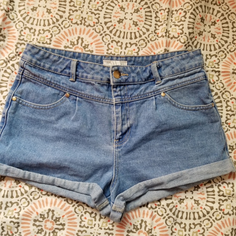 Forever 21 mid high rise shorts